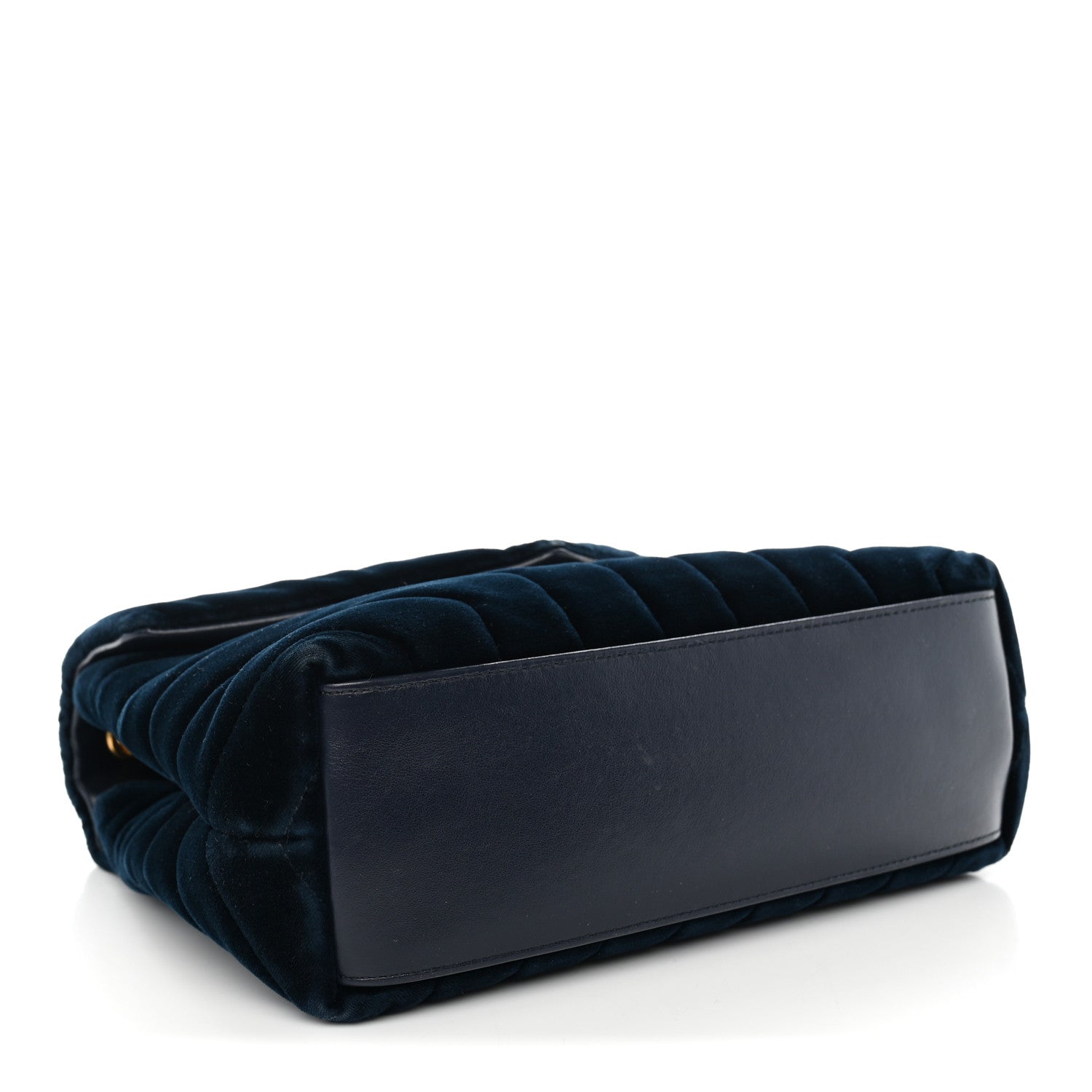 Saint Laurent Velvet Y Quilted Monogram Small Loulou Chain Satchel Medium Blue 4 of 10