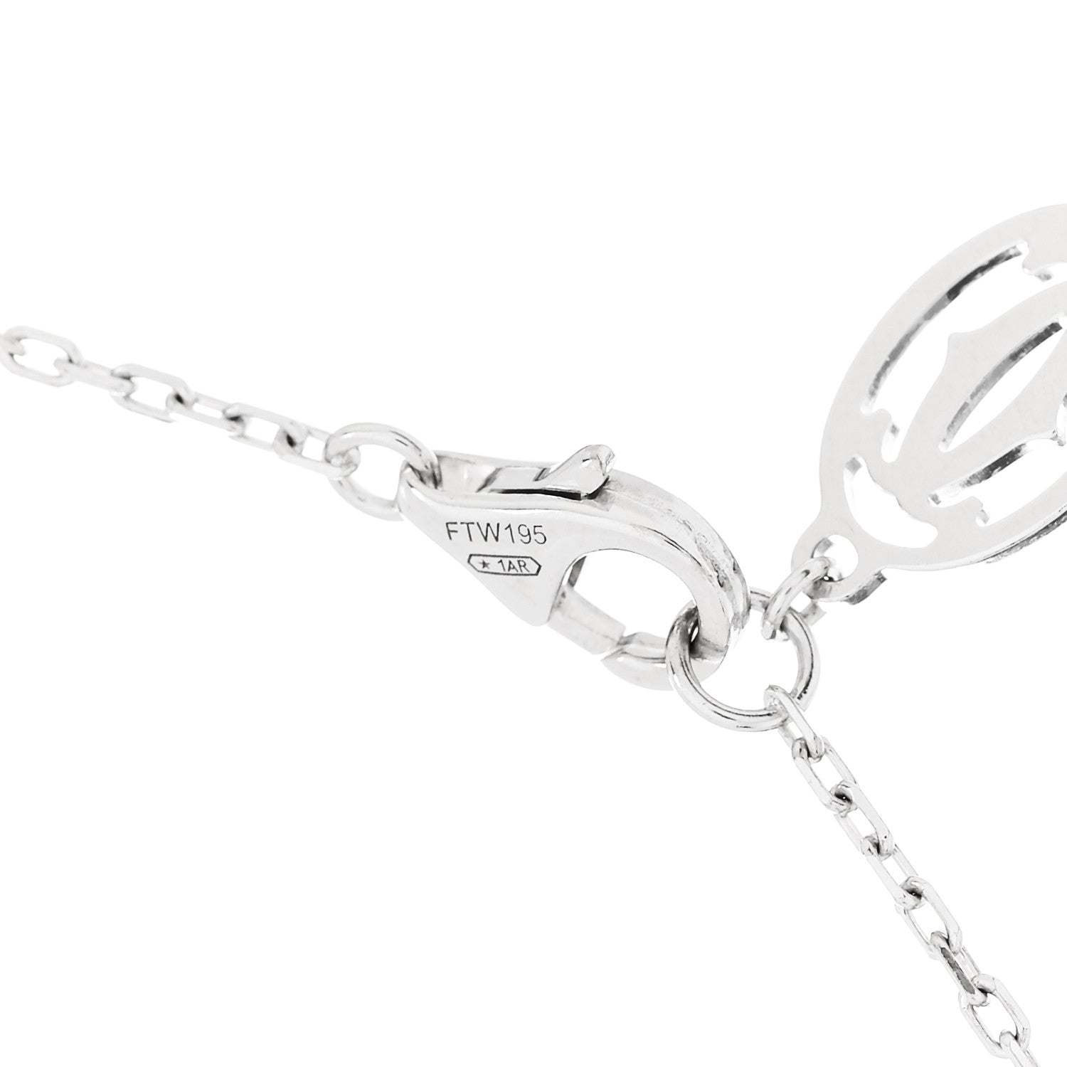 Cartier 18K White Gold Diamond D'Amour Heart Pendant Necklace 5 of 5
