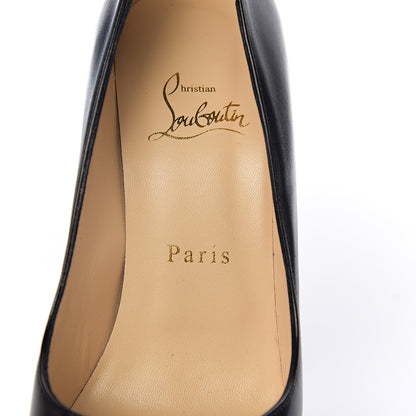 Christian Louboutin Shiny Calfskin Alta Vicky 160 Pumps 38 Black 6 of 9