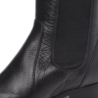 Chanel Calfskin Elastic Short Boots 35.5 Black 8 of 9