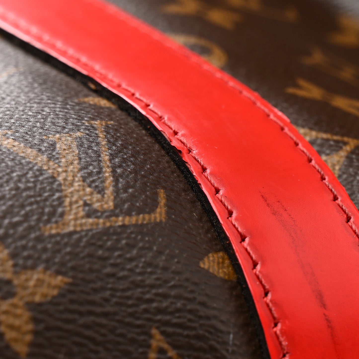 Calfskin Monogram Keepall Bandouliere 50 Coquelicot