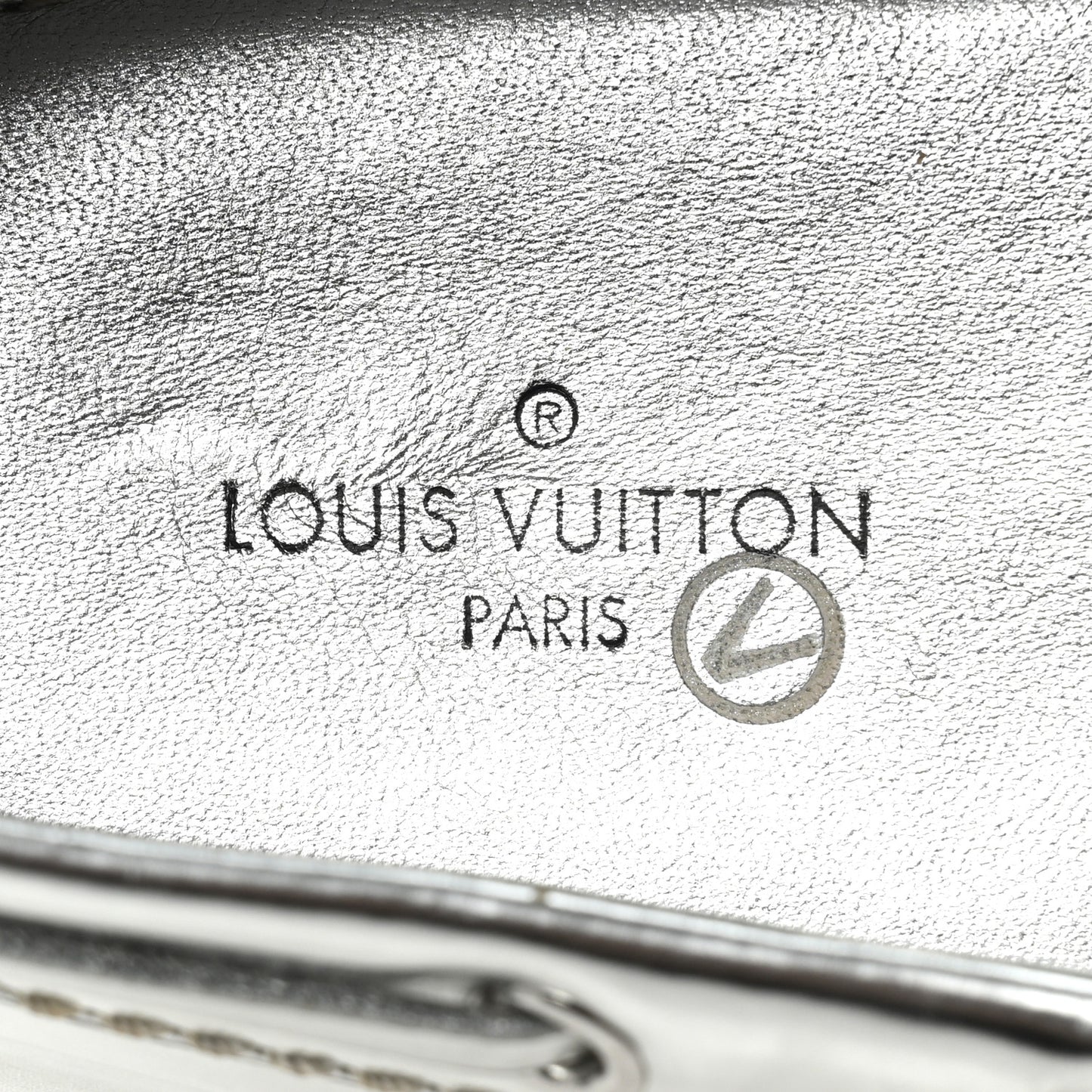 Patent Calfskin Monogram Gloria Loafers 38 Silver