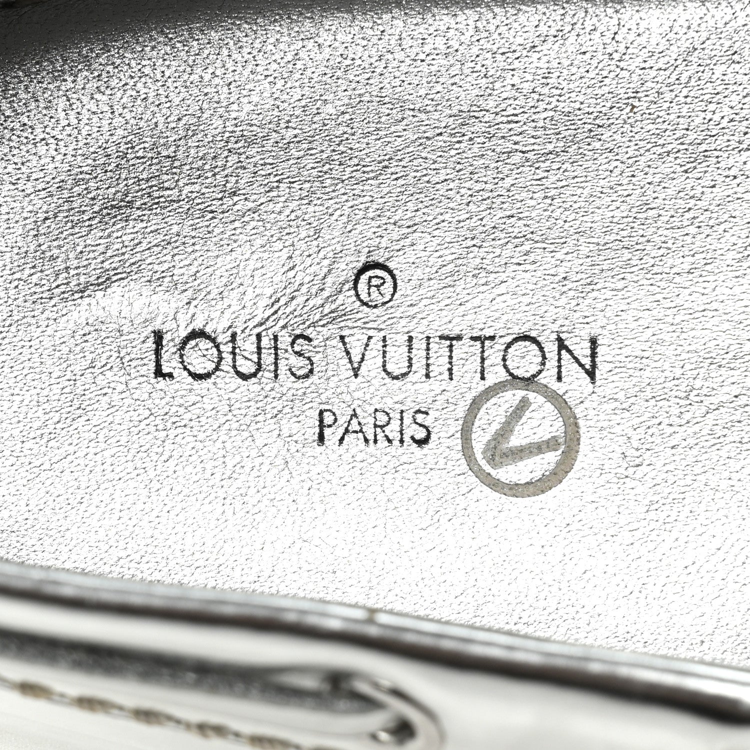 Louis Vuitton Patent Calfskin Monogram Gloria Loafers 38 Silver 8 of 19