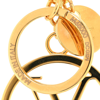 Louis Vuitton LV Circle Bag Charm Key Holder Gold 4 of 4