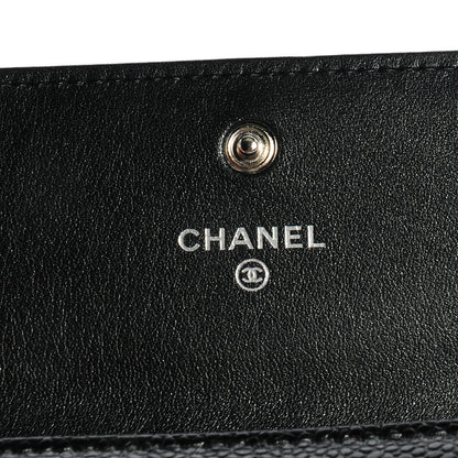 Chanel Caviar Large Gusset Flap Wallet Black 6 of 9