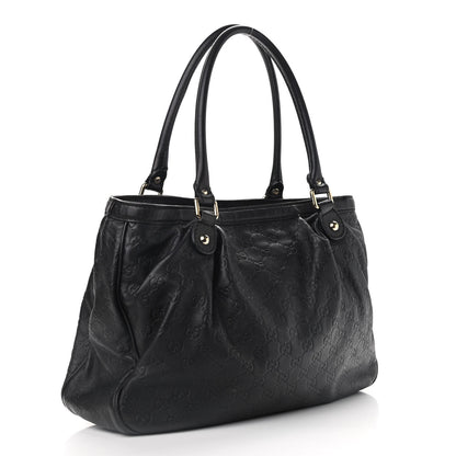 Gucci Guccissima Medium Sukey Top Handle Tote Black 3 of 17