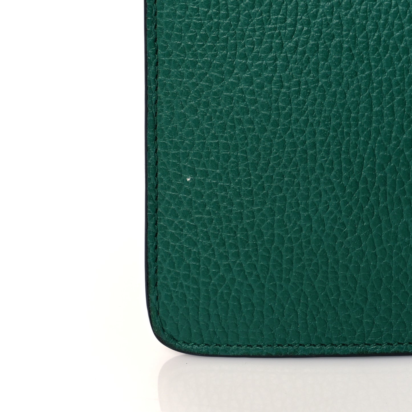 Dollar Calfskin Crystal Web Medium Dionysus Bamboo Top Handle Bag Emerald