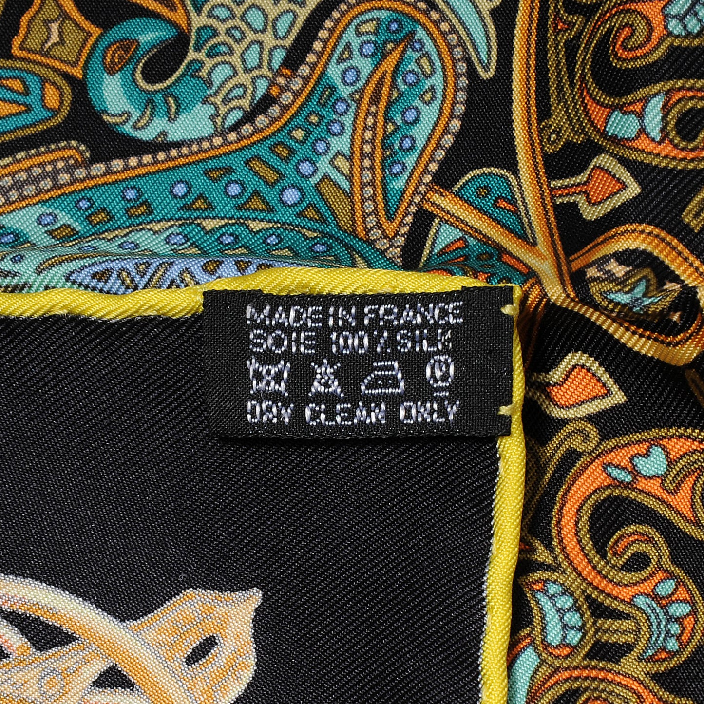 Silk La Charmante Aux Animaux Pocket Square Scarf