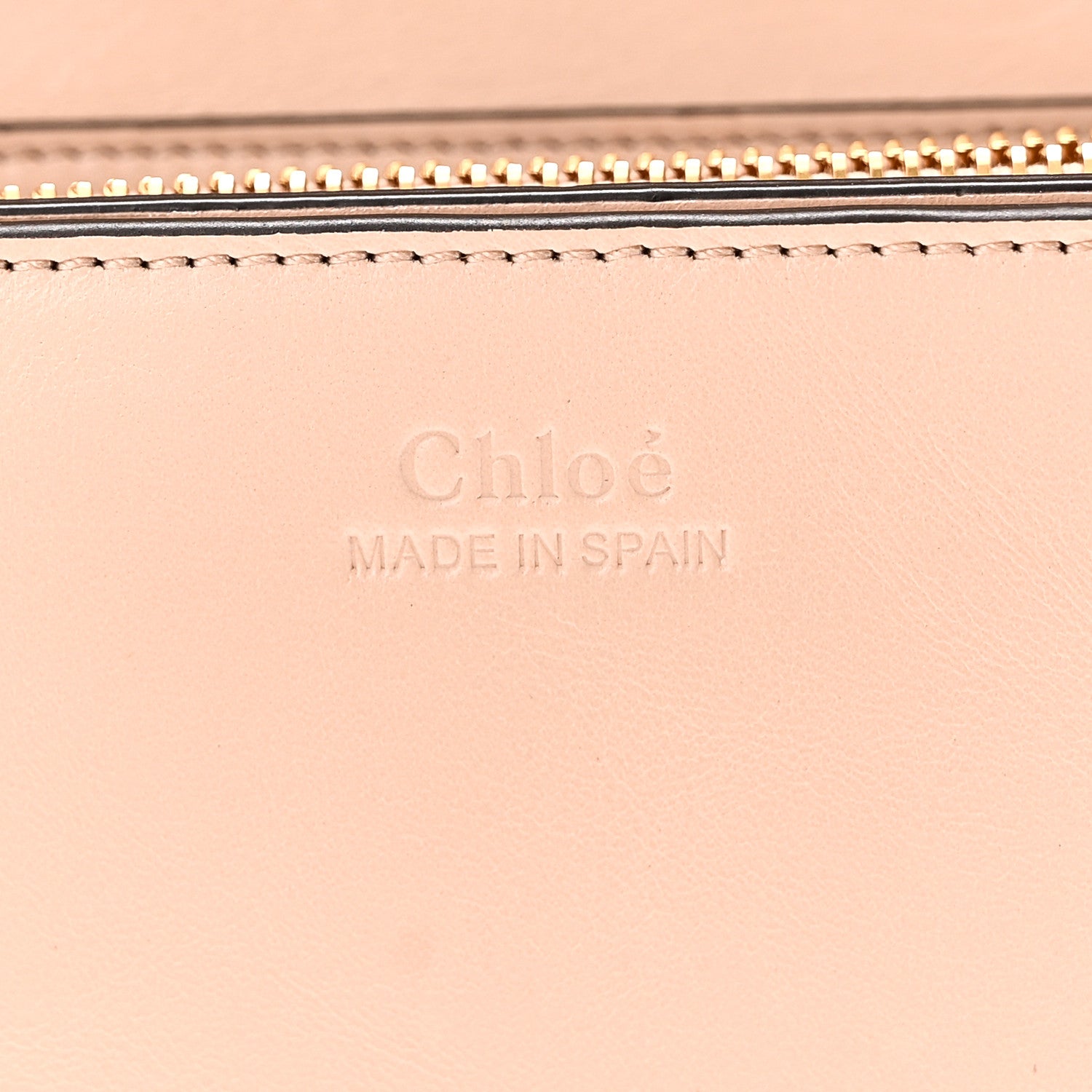 Chloe Calfskin Iconic Flap Wallet On Chain Cement Pink 7 of 10