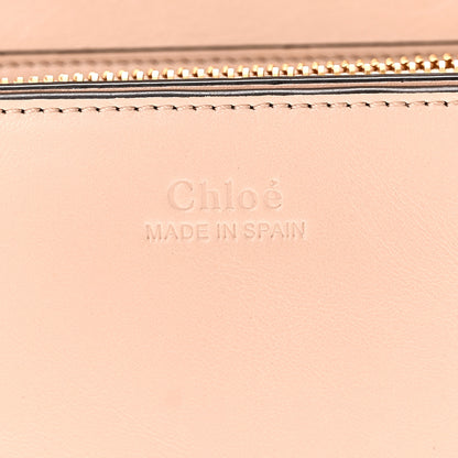 Chloe Calfskin Iconic Flap Wallet On Chain Cement Pink 7 of 10