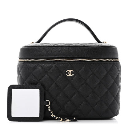 Chanel Caviar Quilted Large Vanity Pouch Black 1 of 12