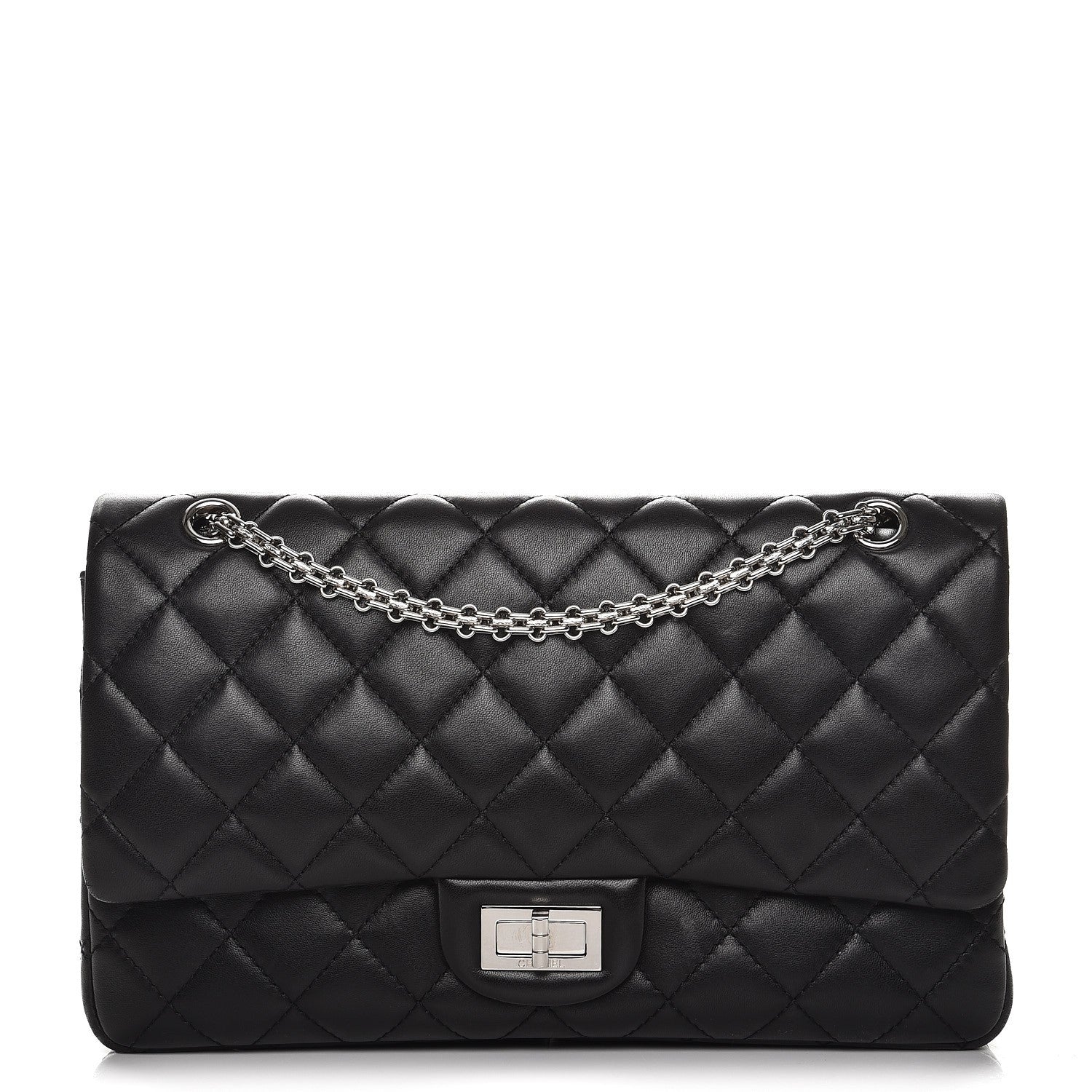 Chanel Lambskin Quilted 2.55 Reissue 227 Flap Black 1 of 10