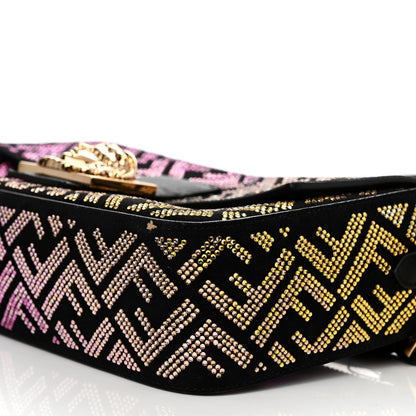 Fendi X VERSACE Calfskin Sequin Fendace FF Baguette Black Multicolor 11 of 11