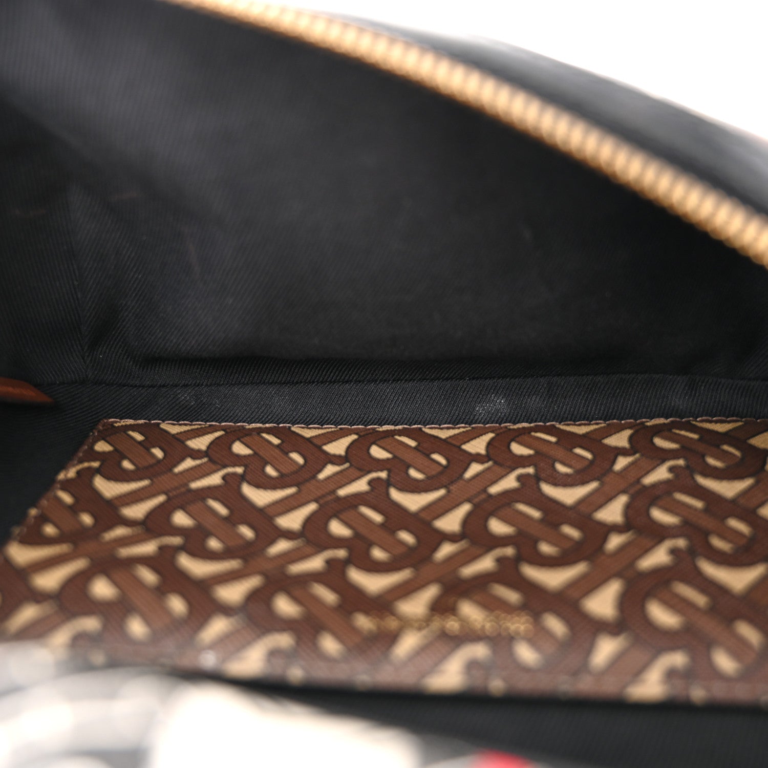 Burberry E-Canvas Monogram Stripe Medium Sonny Bum Bag Bridle Brown 5 of 10