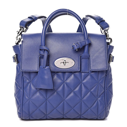 Mulberry Nappa Quilted Mini Cara Delevingne Convertible Bag Indigo 1 of 12