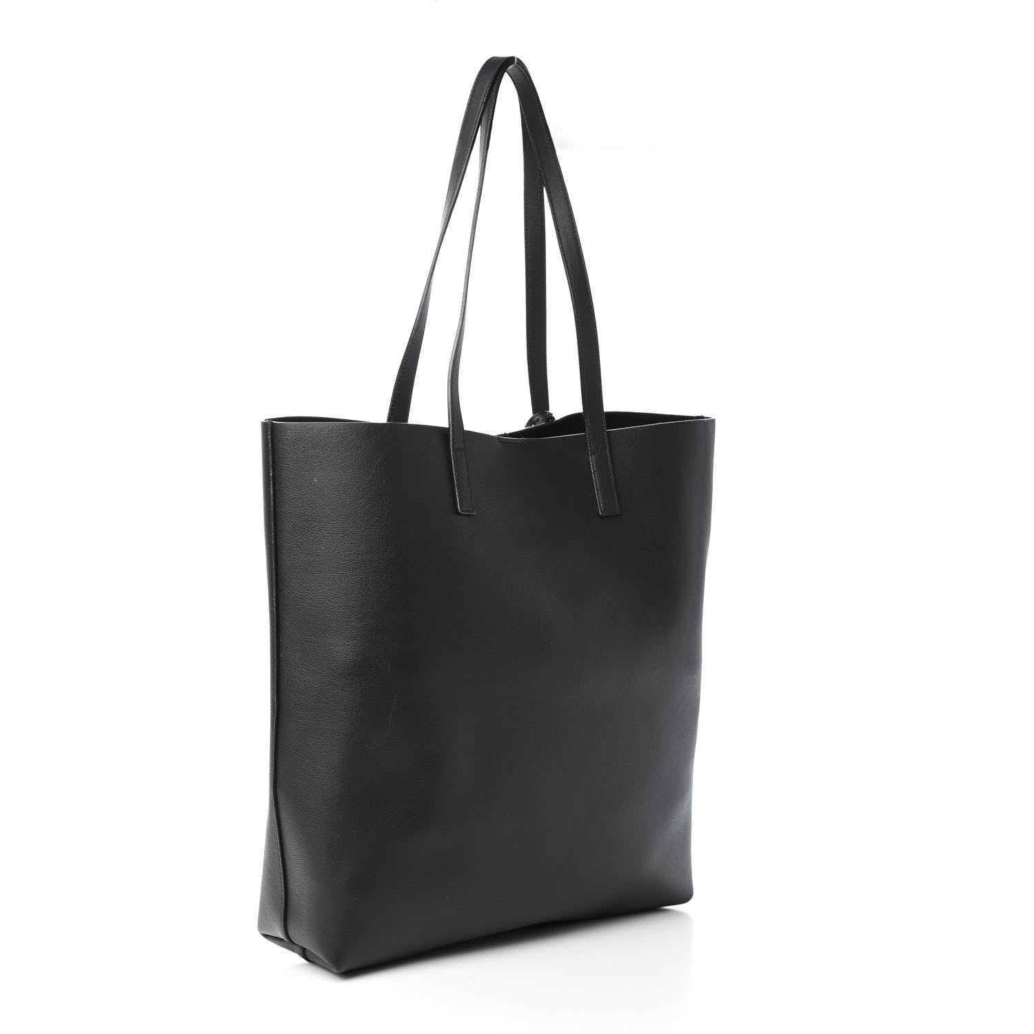 Saint Laurent Calfskin North-South Shopping Tote Black 2 of 4