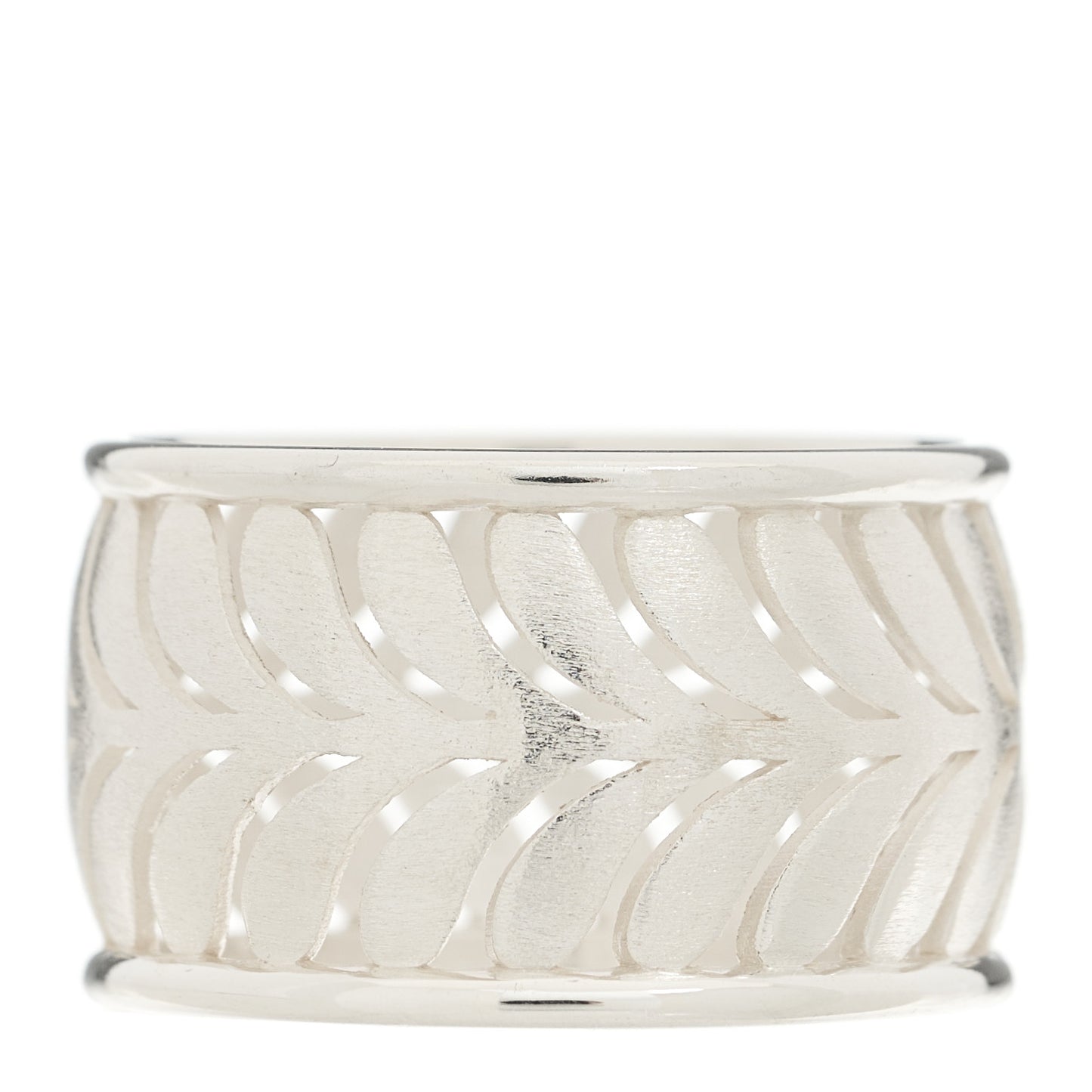 Sterling Silver Villa Paloma Palm Band Ring 54 7