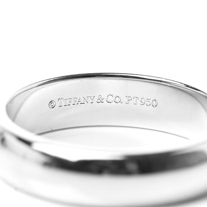 Tiffany Platinum 4.5mm Classic Wedding Band Ring 51 5.75 4 of 5