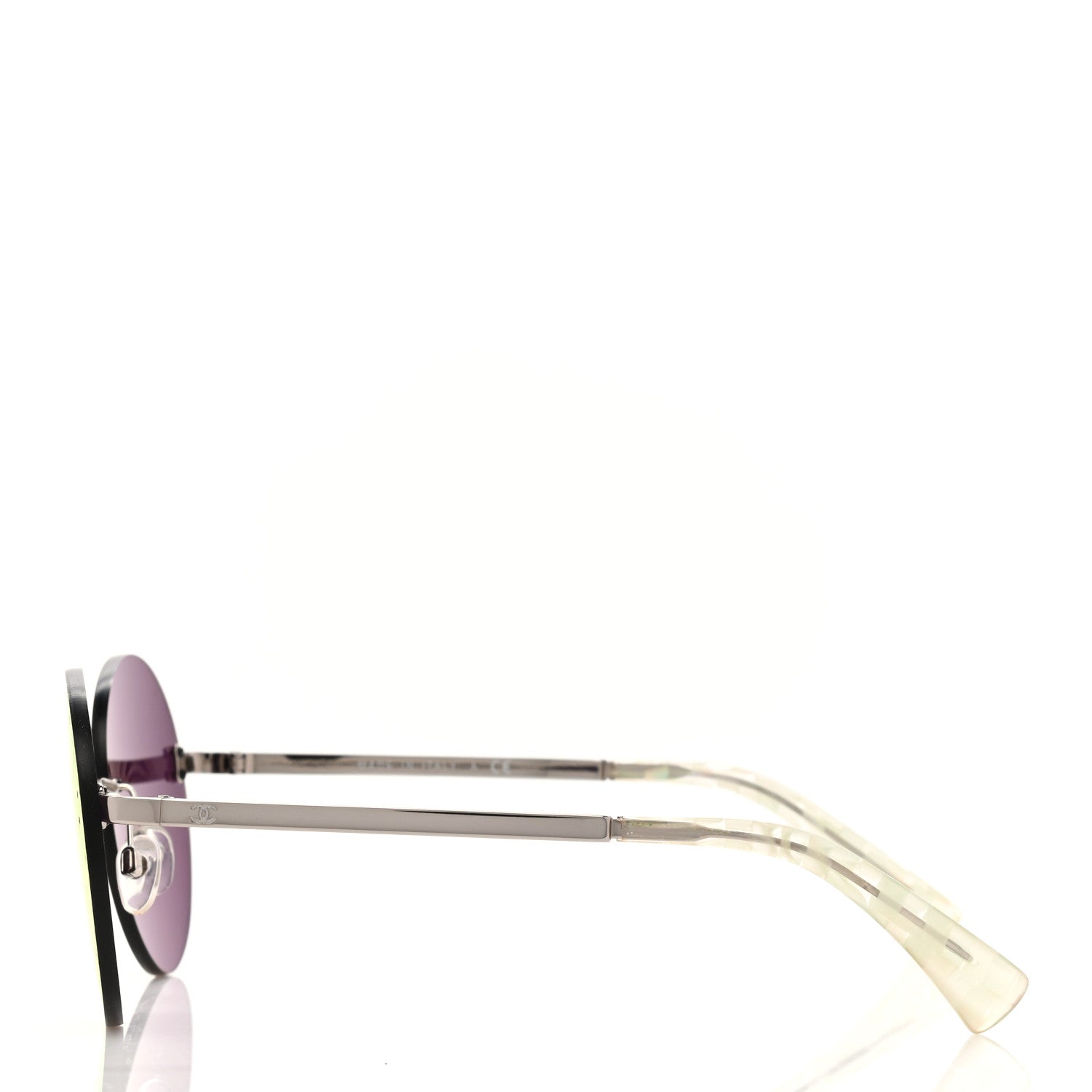 Chanel Mirrored Round Sunglasses 4216 Red 3 of 8