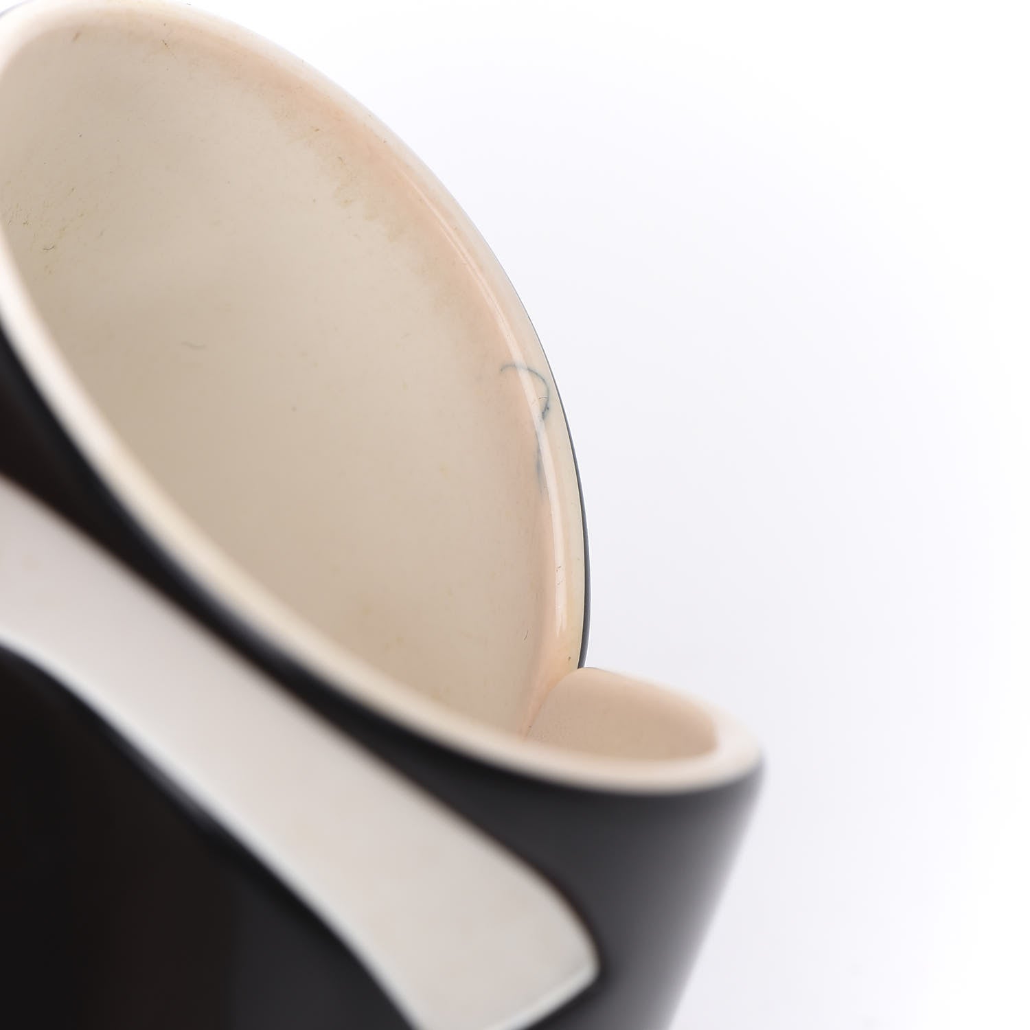 Chanel Resin CC Wide Cuff Black White 5 of 6