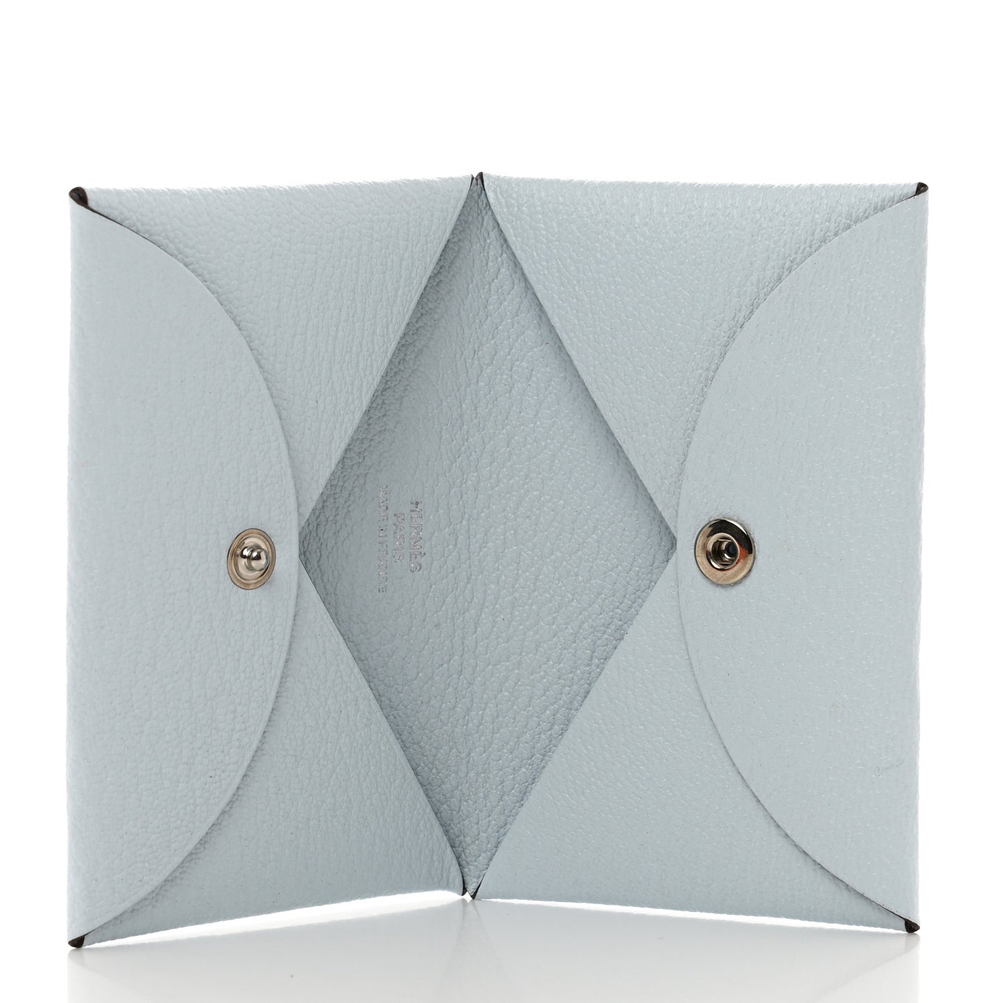 Chevre Mysore Calvi Card Case Bleu Brume
