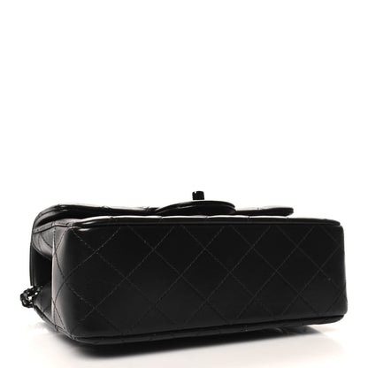 Chanel Lambskin Quilted Mini Top Handle Rectangular Flap So Black 4 of 11