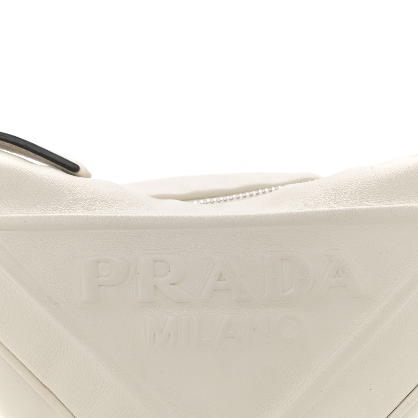 Grace Lux Triangle Shoulder Bag White