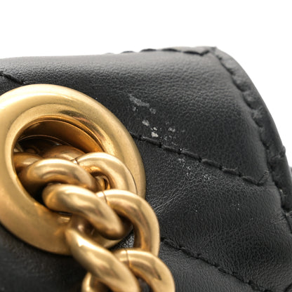 Gucci Calfskin Matelasse Small GG Marmont Shoulder Bag Black 14 of 14
