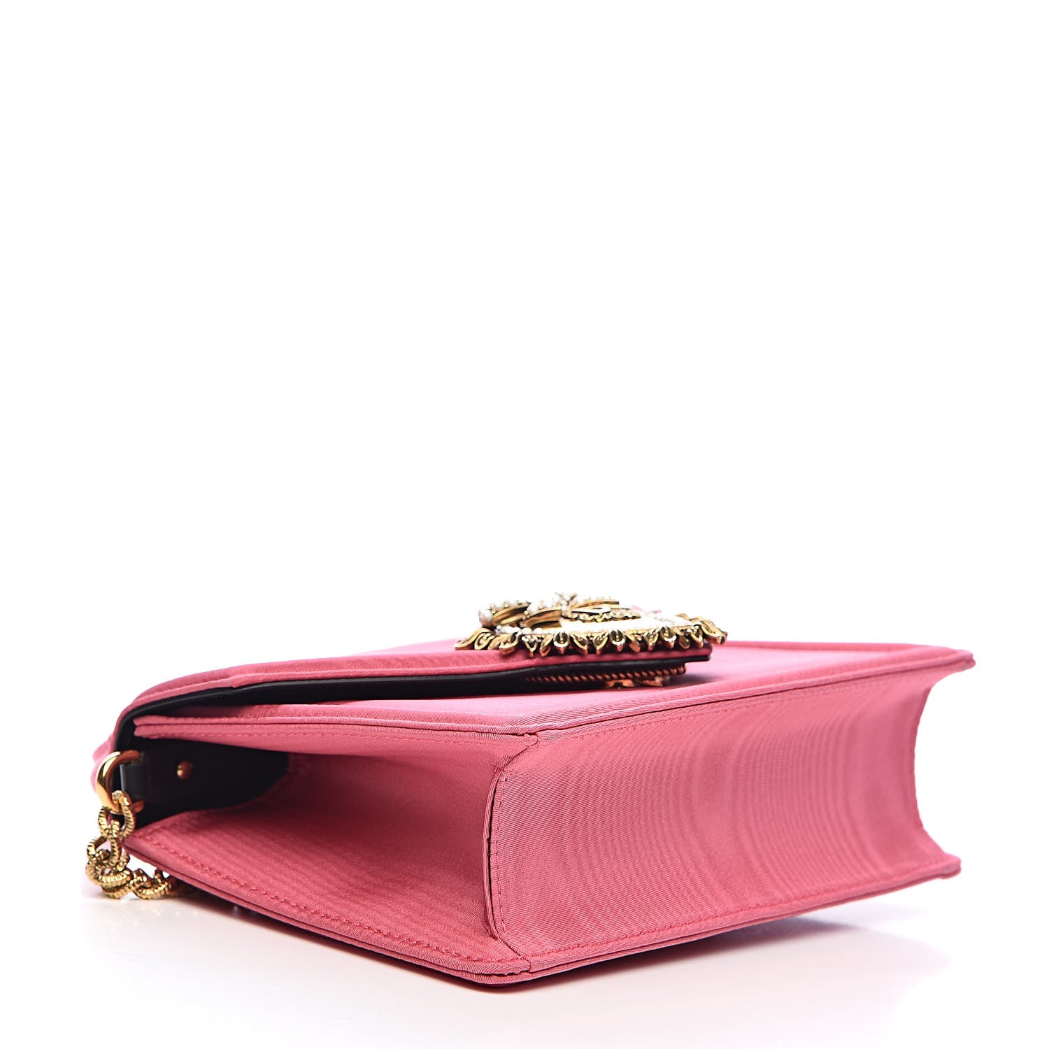Dolce & Gabbana Silk Small Devotion Envelope Top Handle Bag Pink 4 of 13