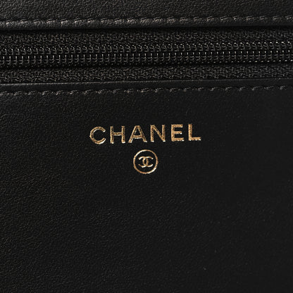 Chanel Caviar Quilted Boy Wallet On Chain WOC Black 6 of 11