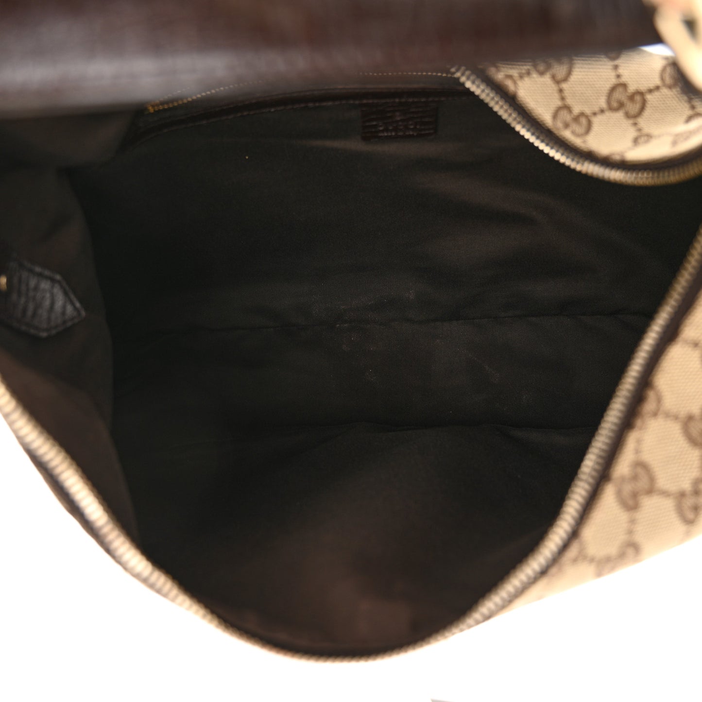 Monogram Medium Horsebit Chain Hobo Dark Brown