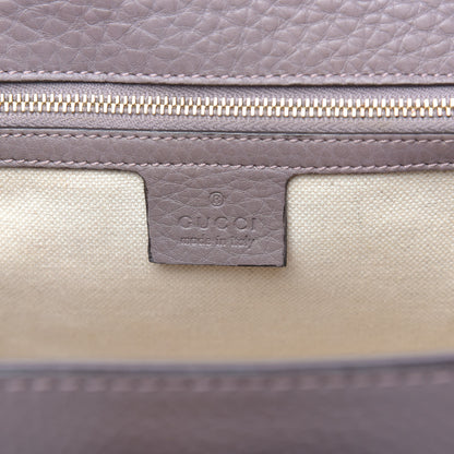 Gucci Calfskin Medium New Bamboo Top Handle Bag Mauve 6 of 16