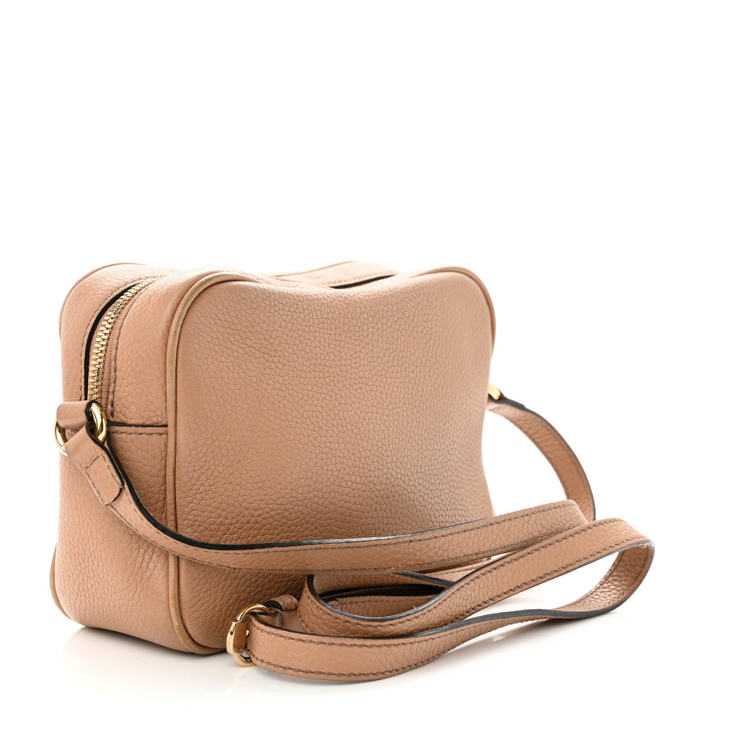 Gucci Pebbled Calfskin Small Soho Disco Bag Camelia 3 of 13