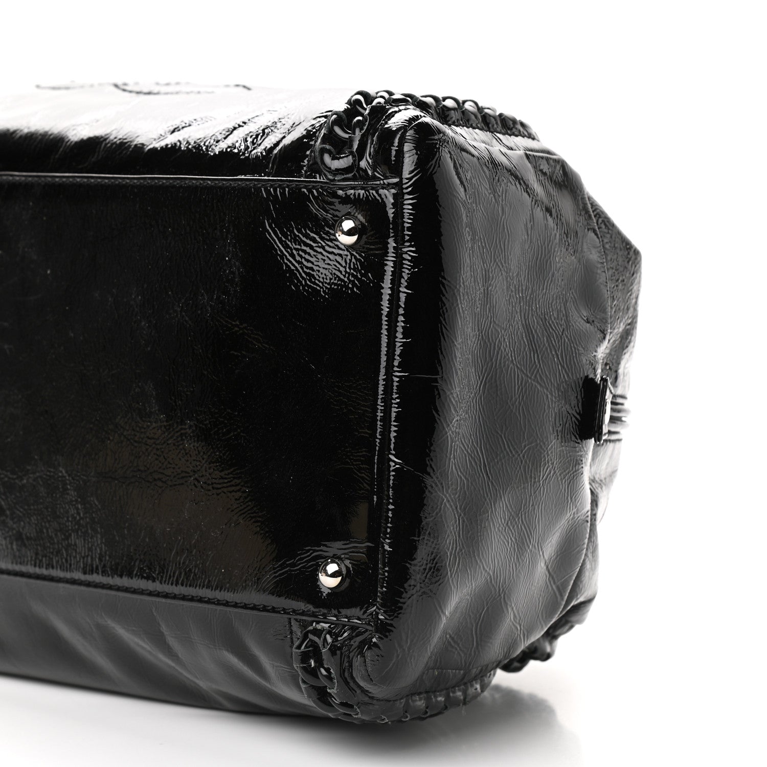 Chanel Patent Luxe Ligne Bowler Black 11 of 11