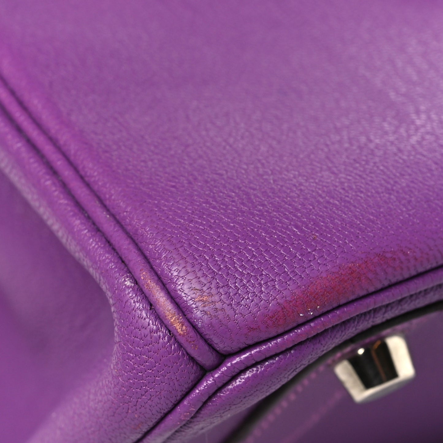 Chevre Mysore Birkin 30 Violet