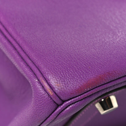 Hermes Chevre Mysore Birkin 30 Violet 14 of 15