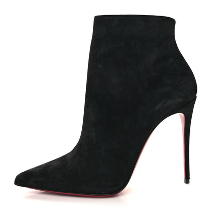 Christian Louboutin Suede So Kate Booty 100 Ankle Boots 38.5 Black 1 of 8