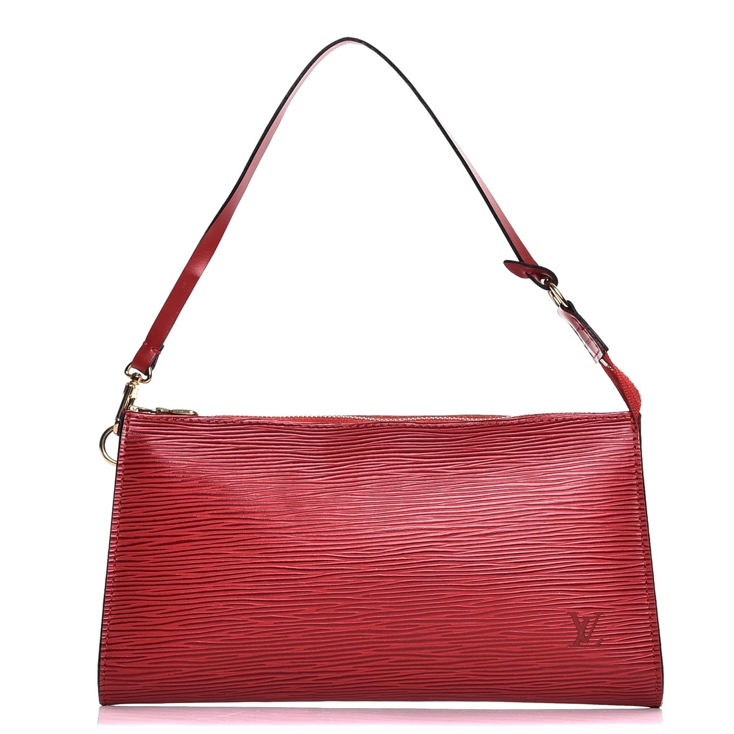 Epi Pochette Accessories 24 Castillan Red