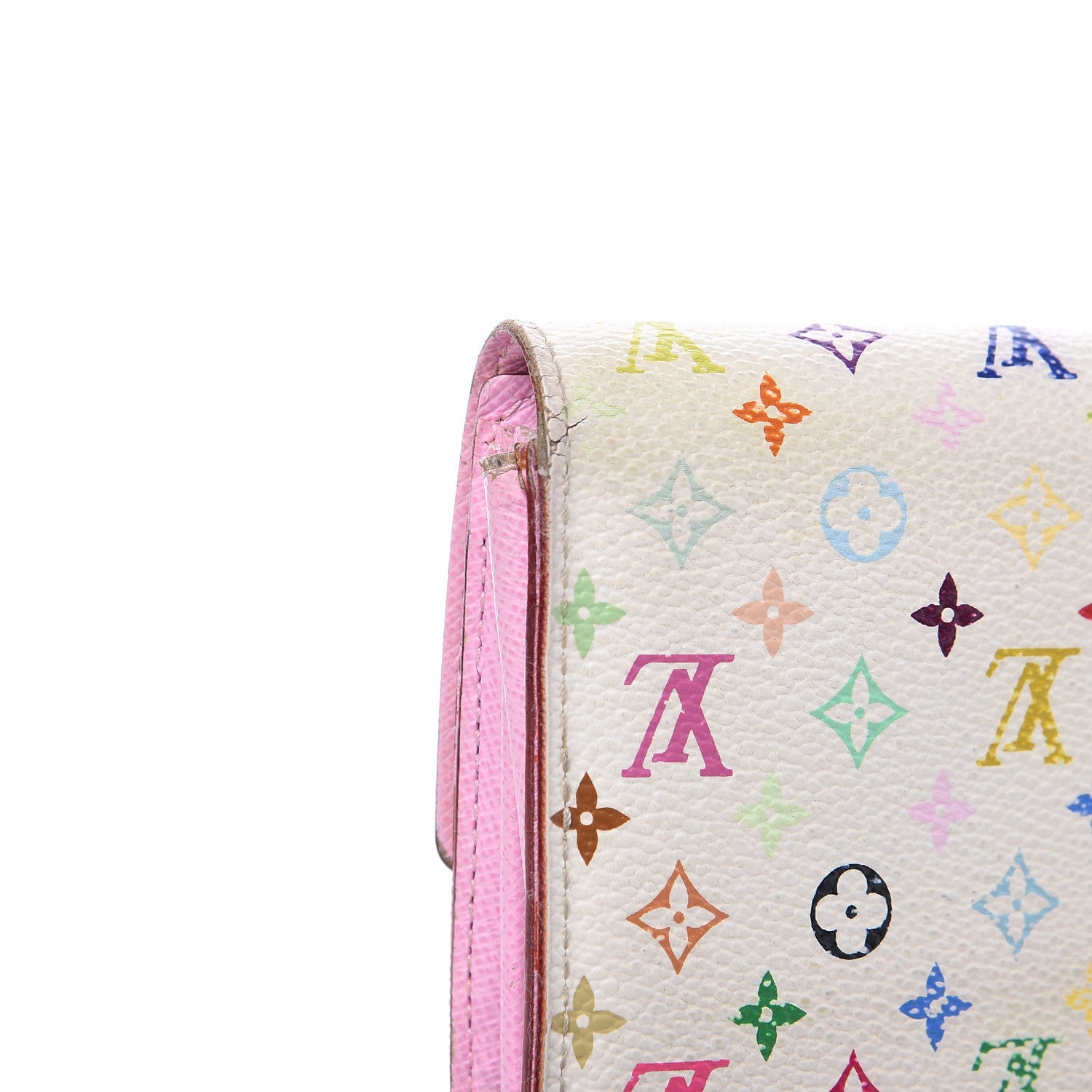 Louis Vuitton Monogram Multicolor Sarah Wallet White 11 of 13