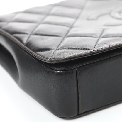 Chanel Lambskin Quilted Medium Diamond CC Flap Black 9 of 19