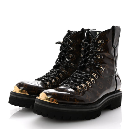 Louis Vuitton Monogram Glaze Mens Outland Ankle Boots 8.5 Ebene 4 of 10