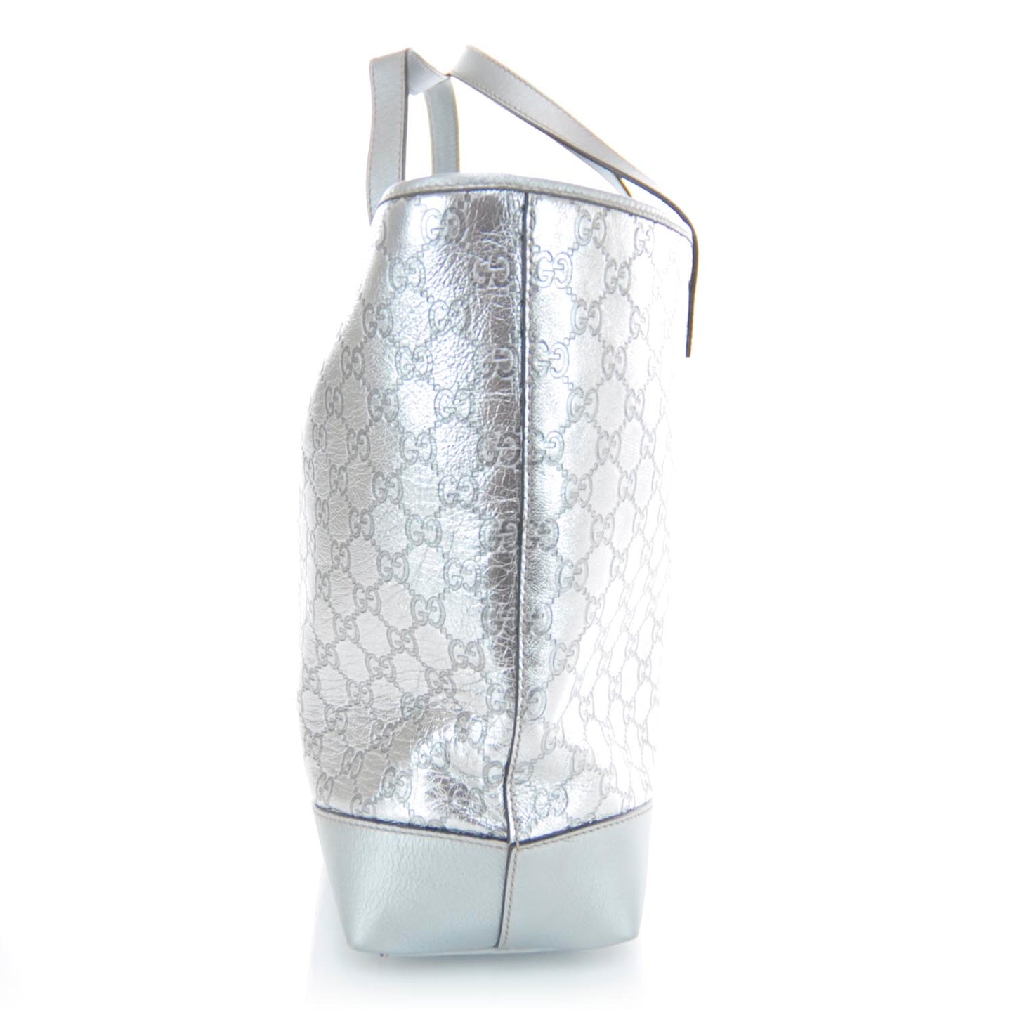 Guccissima Large Tote Silver