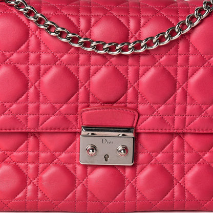 Christian Dior Lambskin Cannage Large Miss Dior Flap Fuchsia 7 of 9