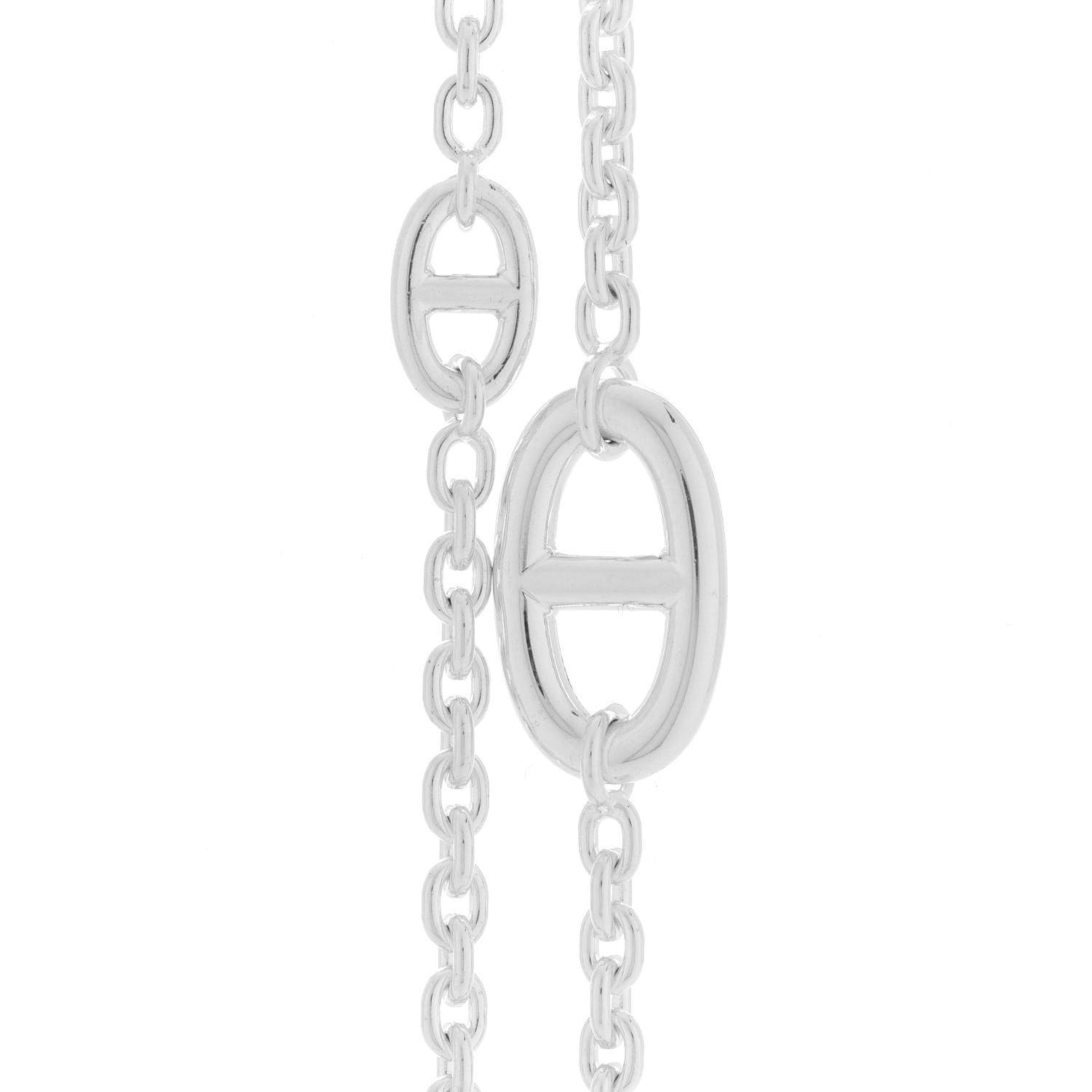 Hermes Sterling Silver Farandole Necklace 120 4 of 6