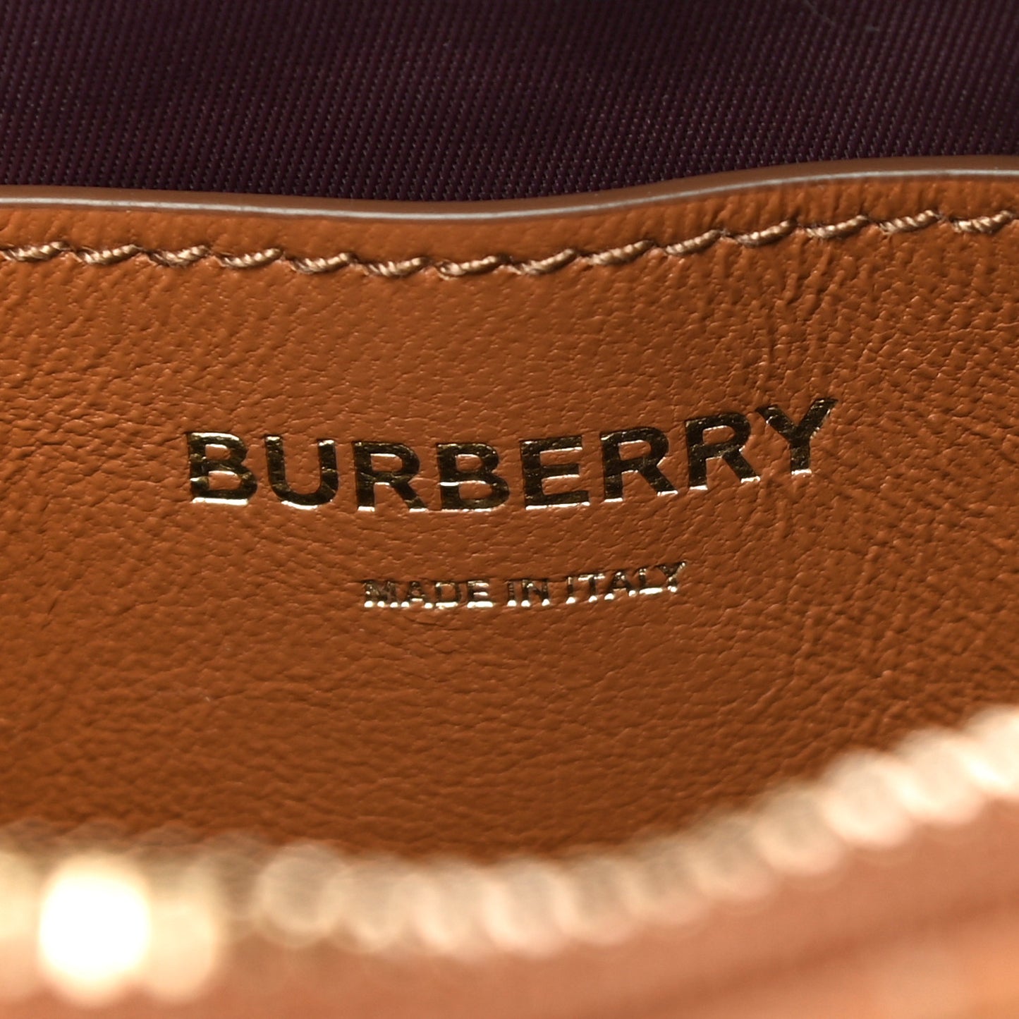 Lambskin Quilted Mini Lola Camera Bag Maple Brown