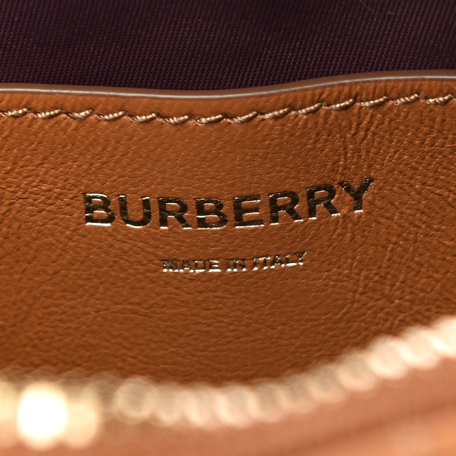 Burberry Lambskin Quilted Mini Lola Camera Bag Maple Brown 6 of 11