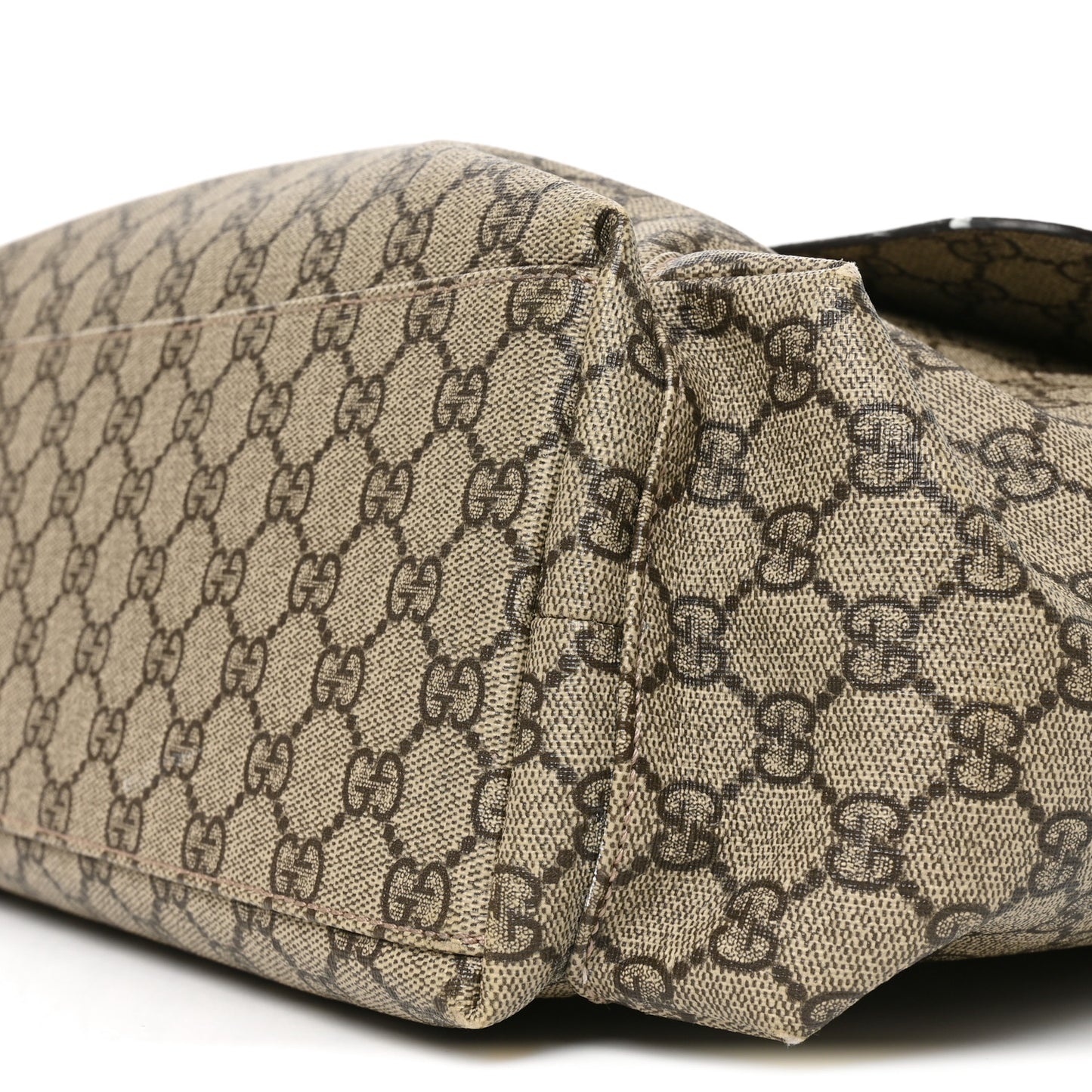 GG Plus Monogram Messenger Diaper Bag Dark Brown