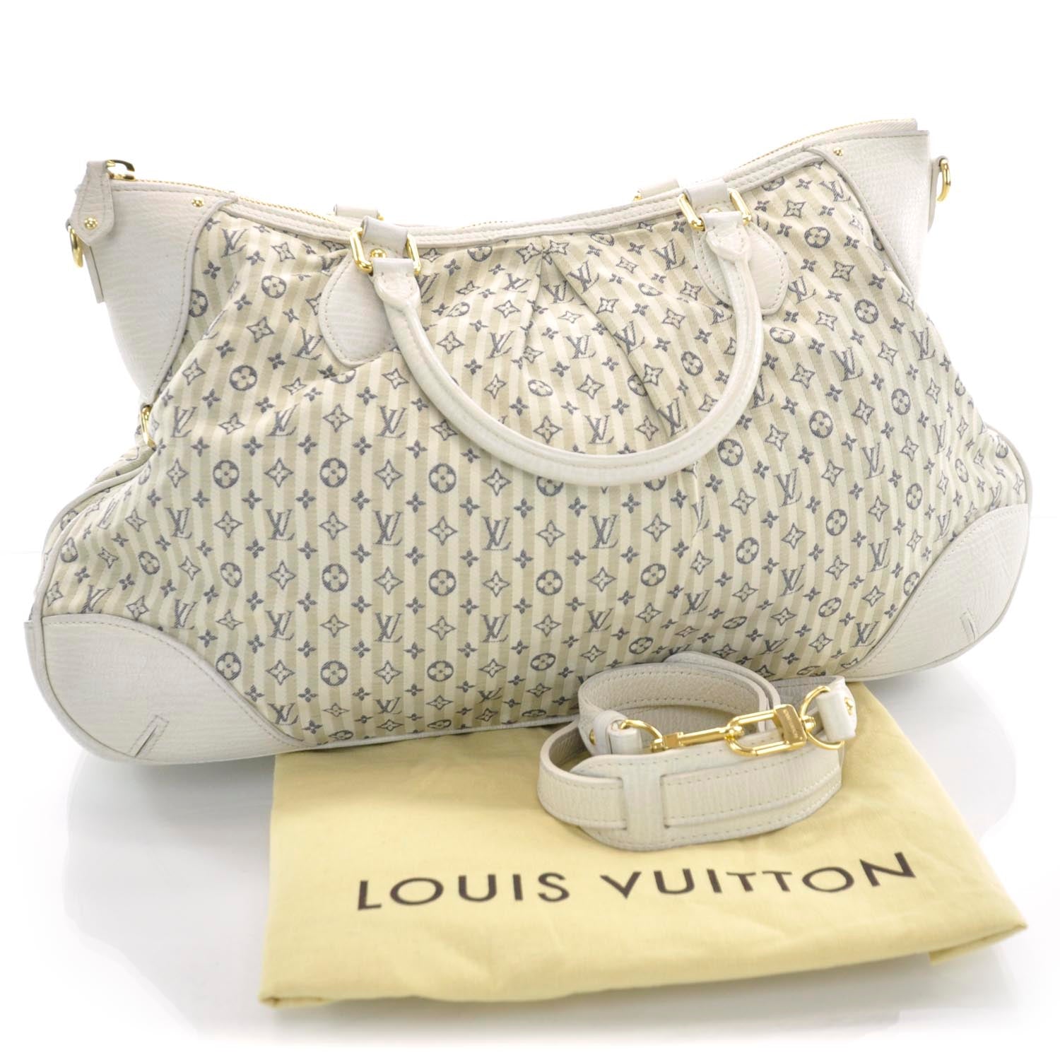 Louis Vuitton Mini Lin Croisette Marina GM Blue 3 of 10