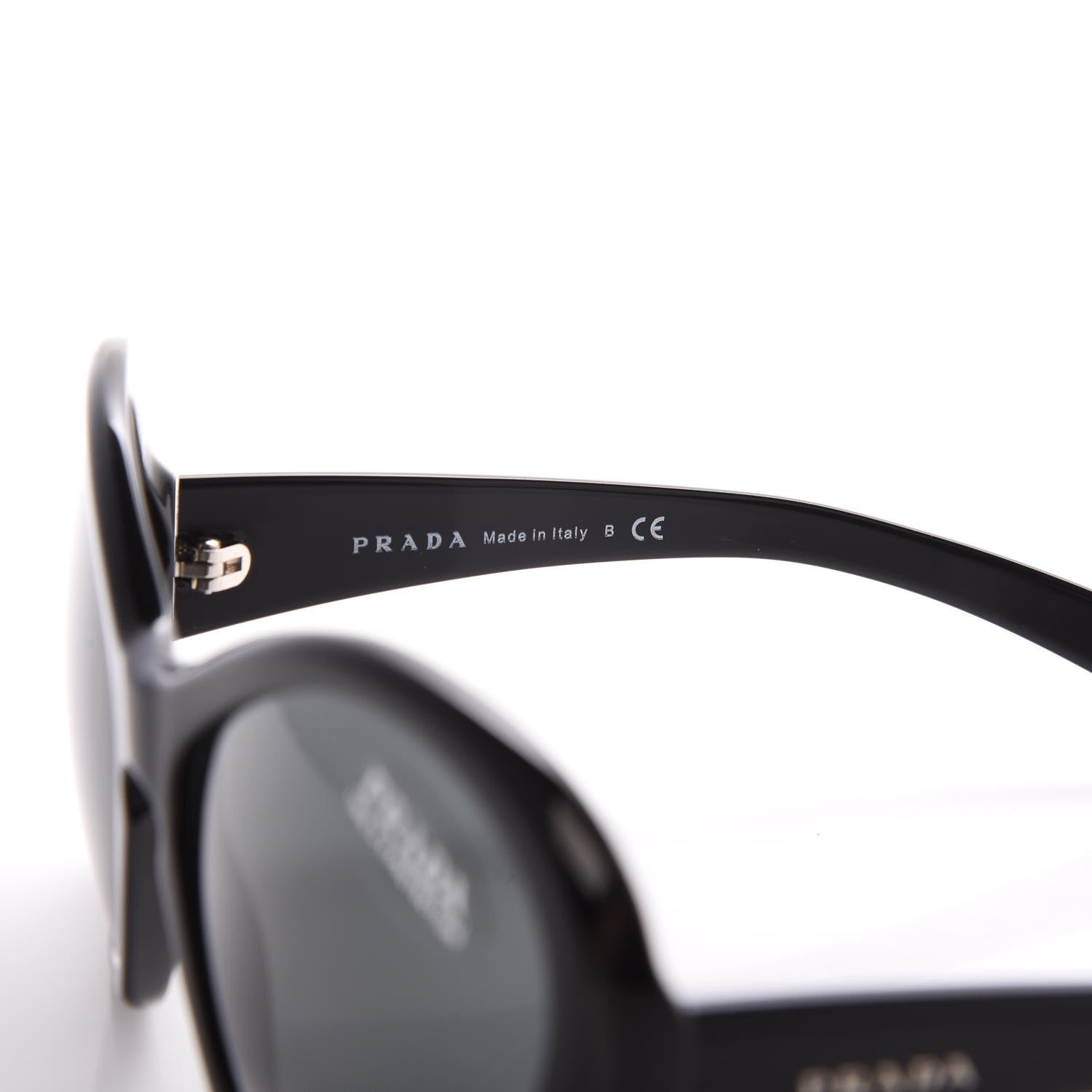 Prada Butterfly Frame Sunglasses SPR 18I Black 5 of 8