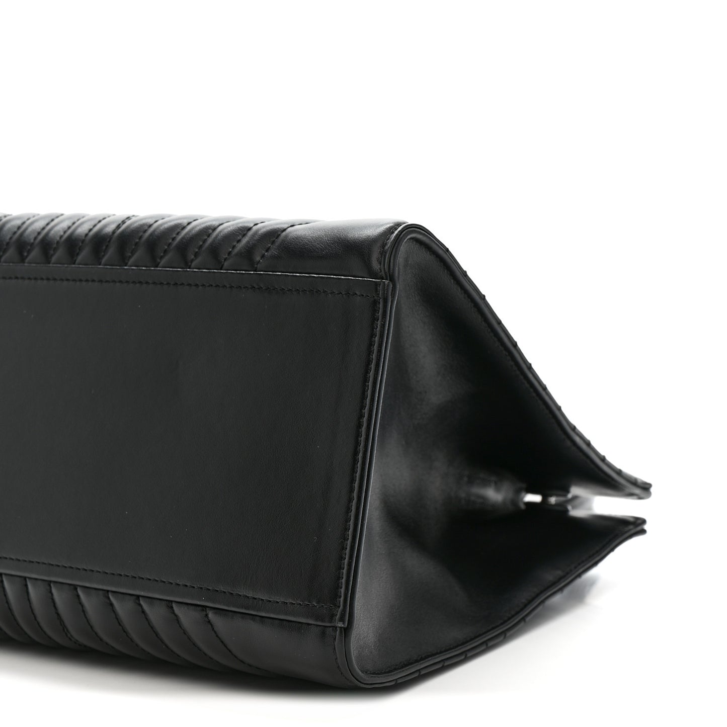 Soft Calfskin Impunture Diagramme Tote Black
